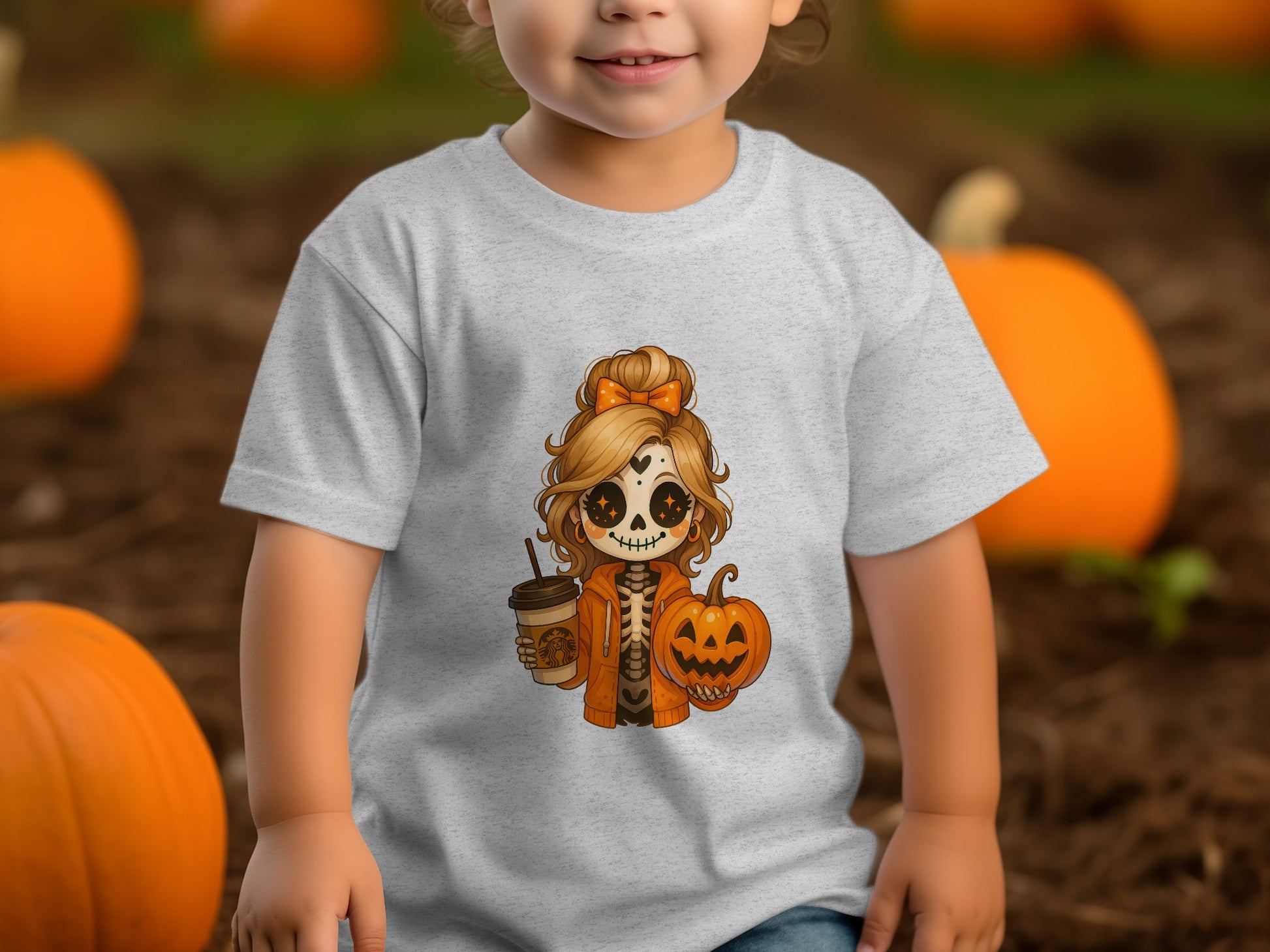 Adorable Halloween Themed Kids Pumpkin T-shirt product