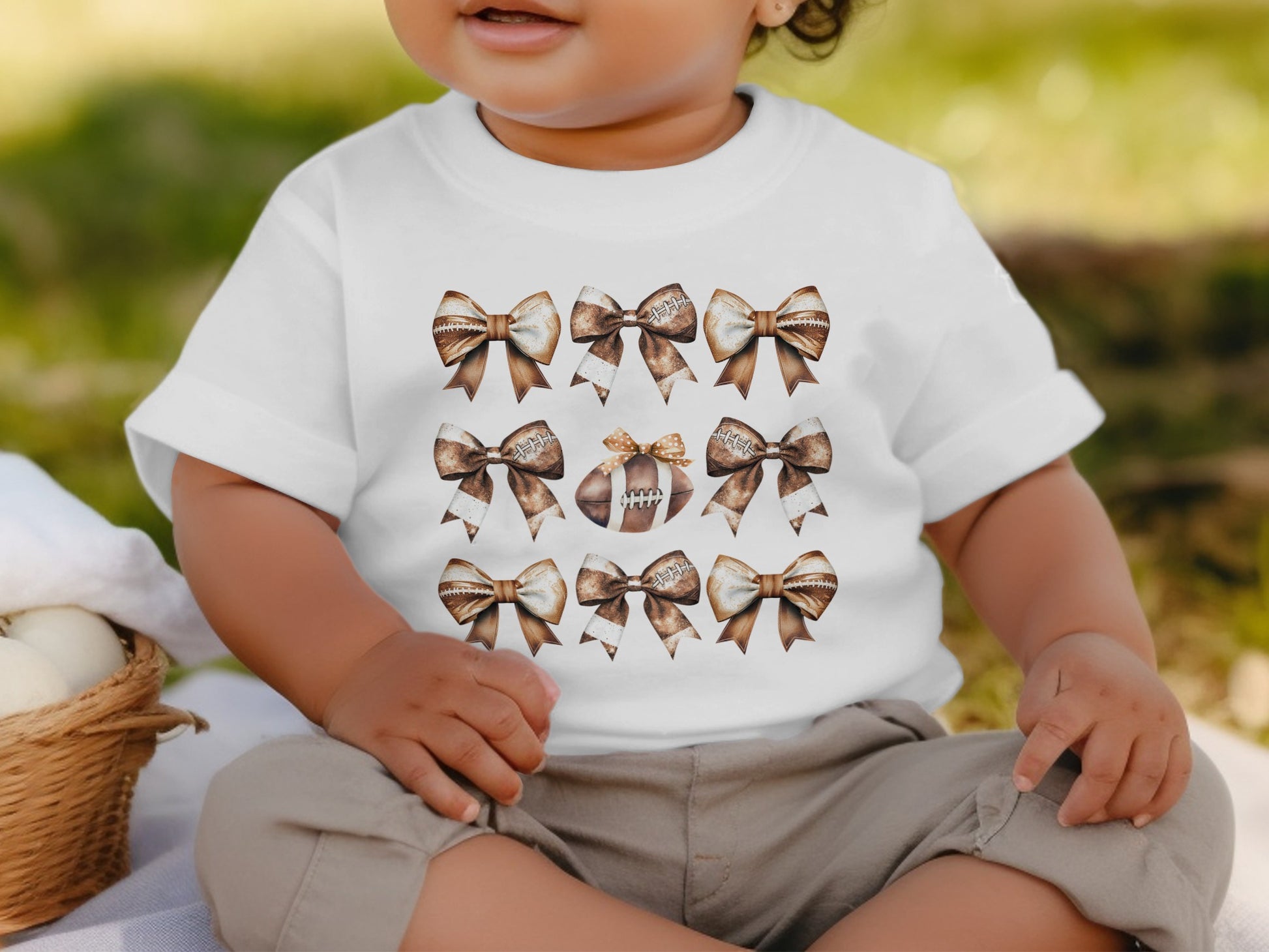 Festive Cute Bow Patterns Adorn Baby Toddler Apparel Product Type