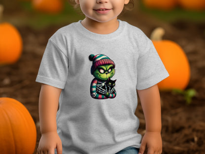 Cute Halloween Grinch Inspired Toddler T-Shirt product