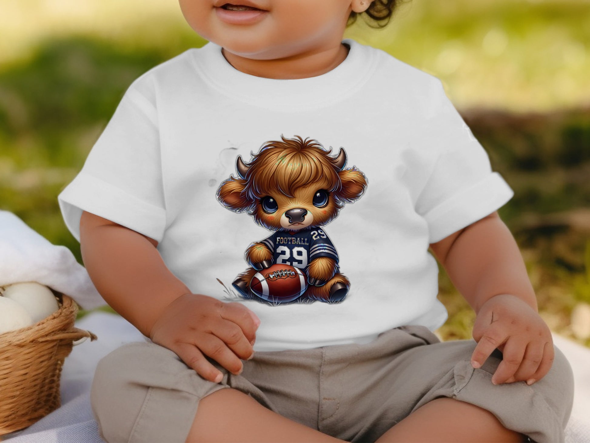 Cute Cartoon Bear Football Baby Tee Shirt product