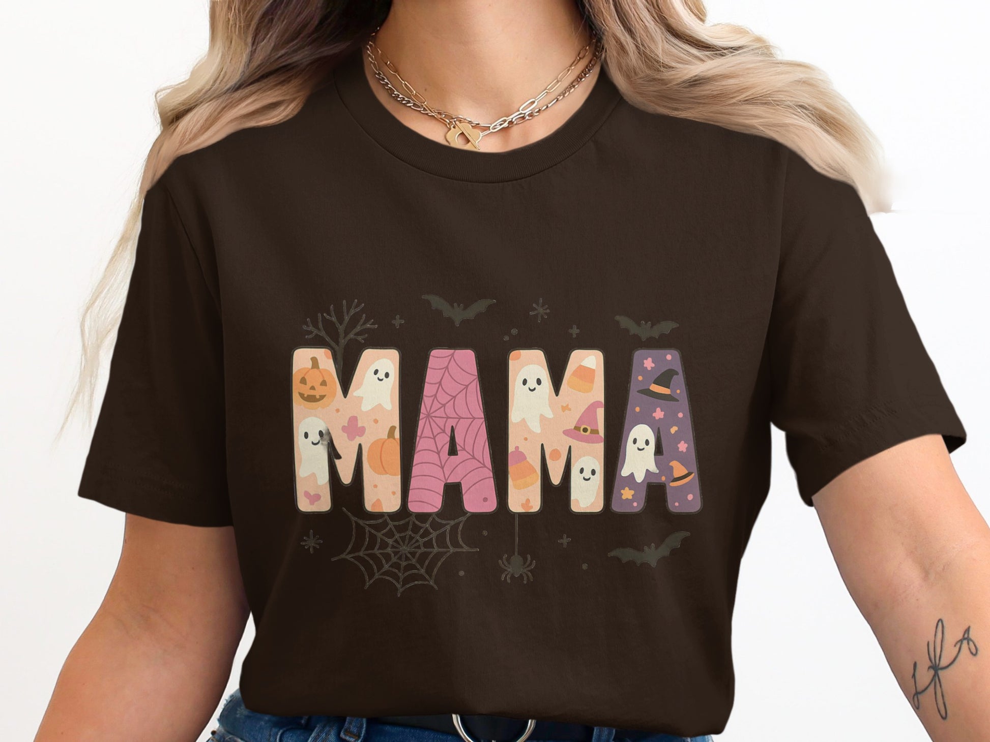 Halloween Themed Mama Graphic T-Shirt product