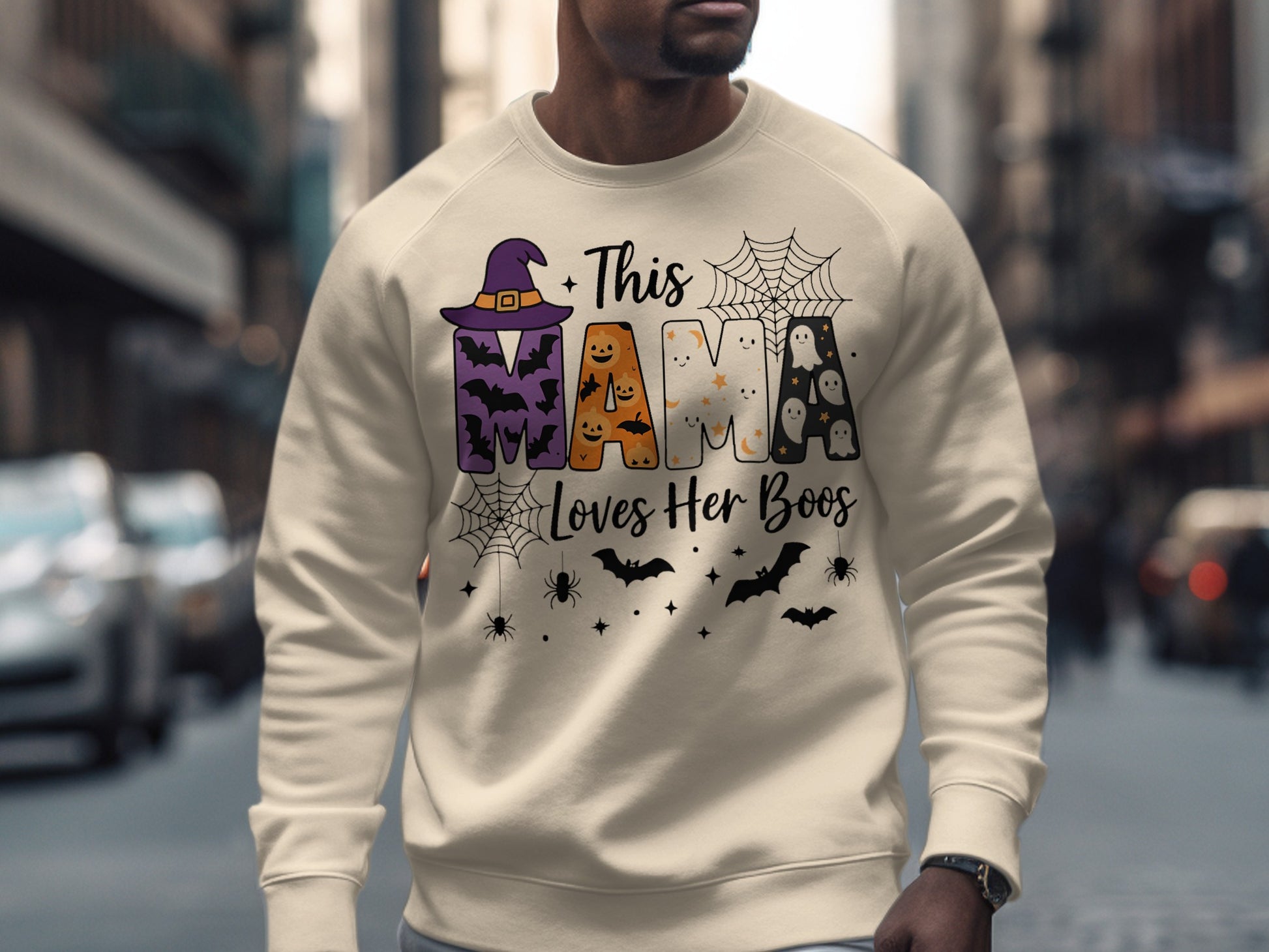 This Mama Loves Her Boos Halloween Sweatshirt product