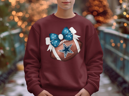 Festive Football Gift with Big Bow Design Sweater product