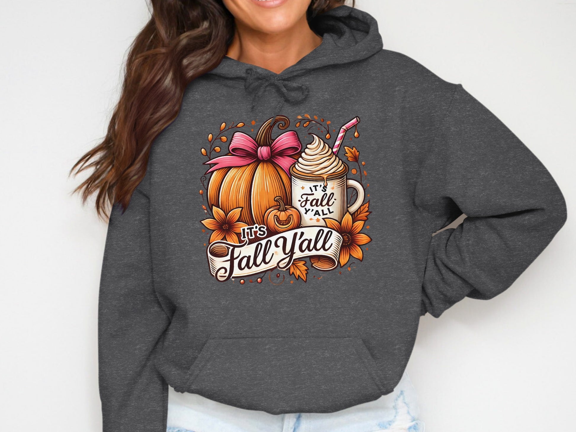 Cozy Fall Themed It's Fall Y'all Hoodie product
