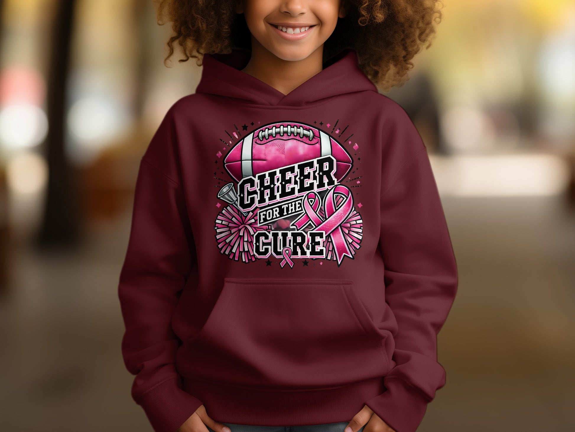 Cheer for The Cure Football Hoodie product