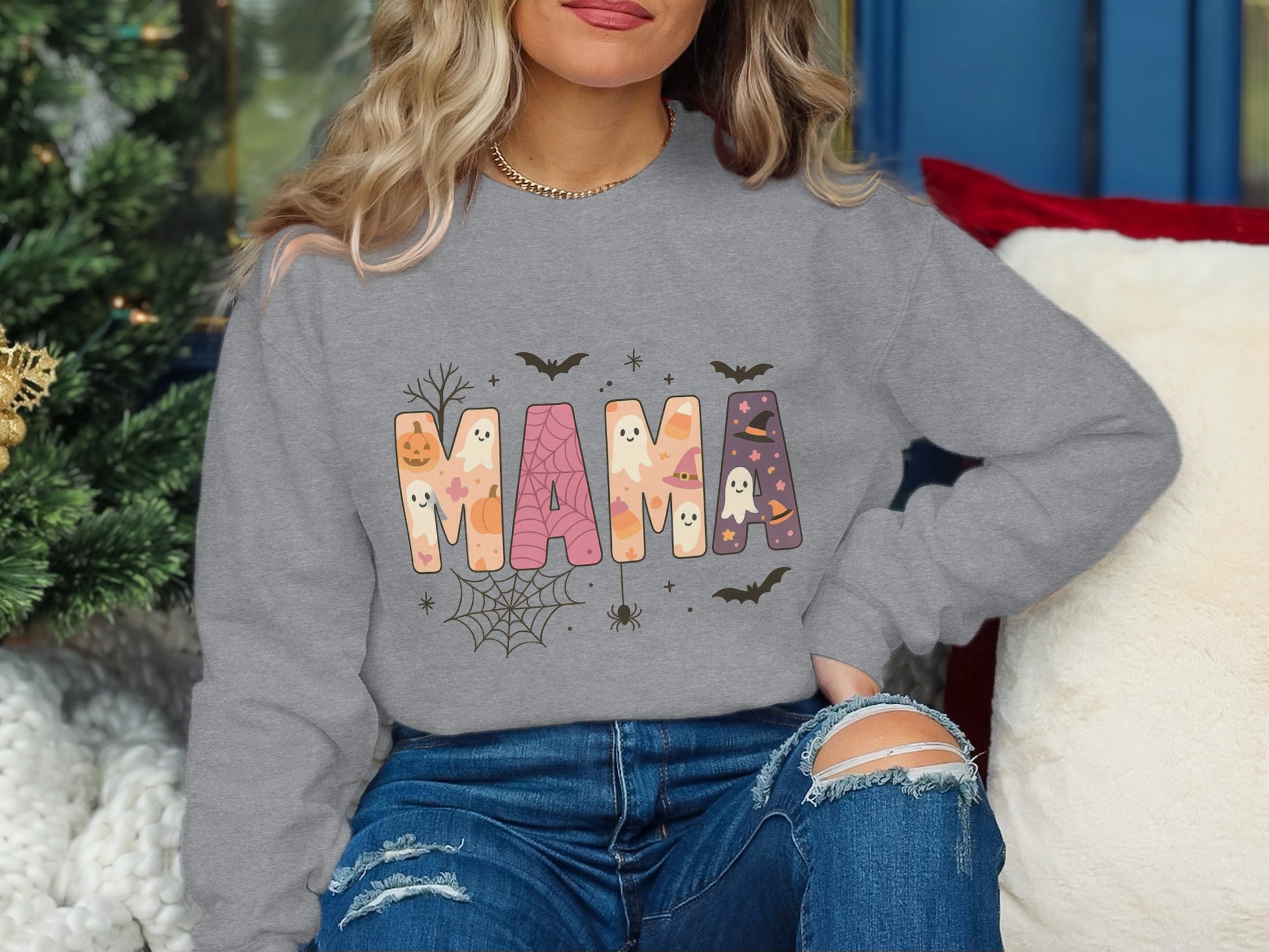 Halloween Themed Mama Sweatshirt product