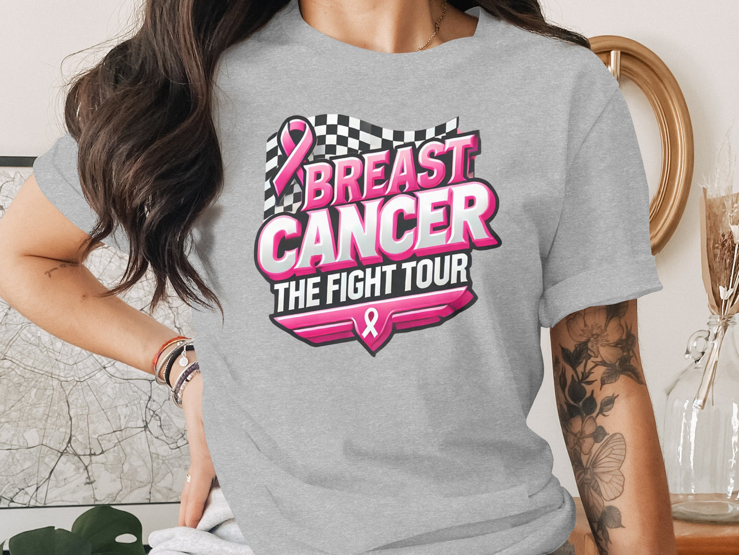 Breast Cancer The Fight Tour Graphic Tee product type