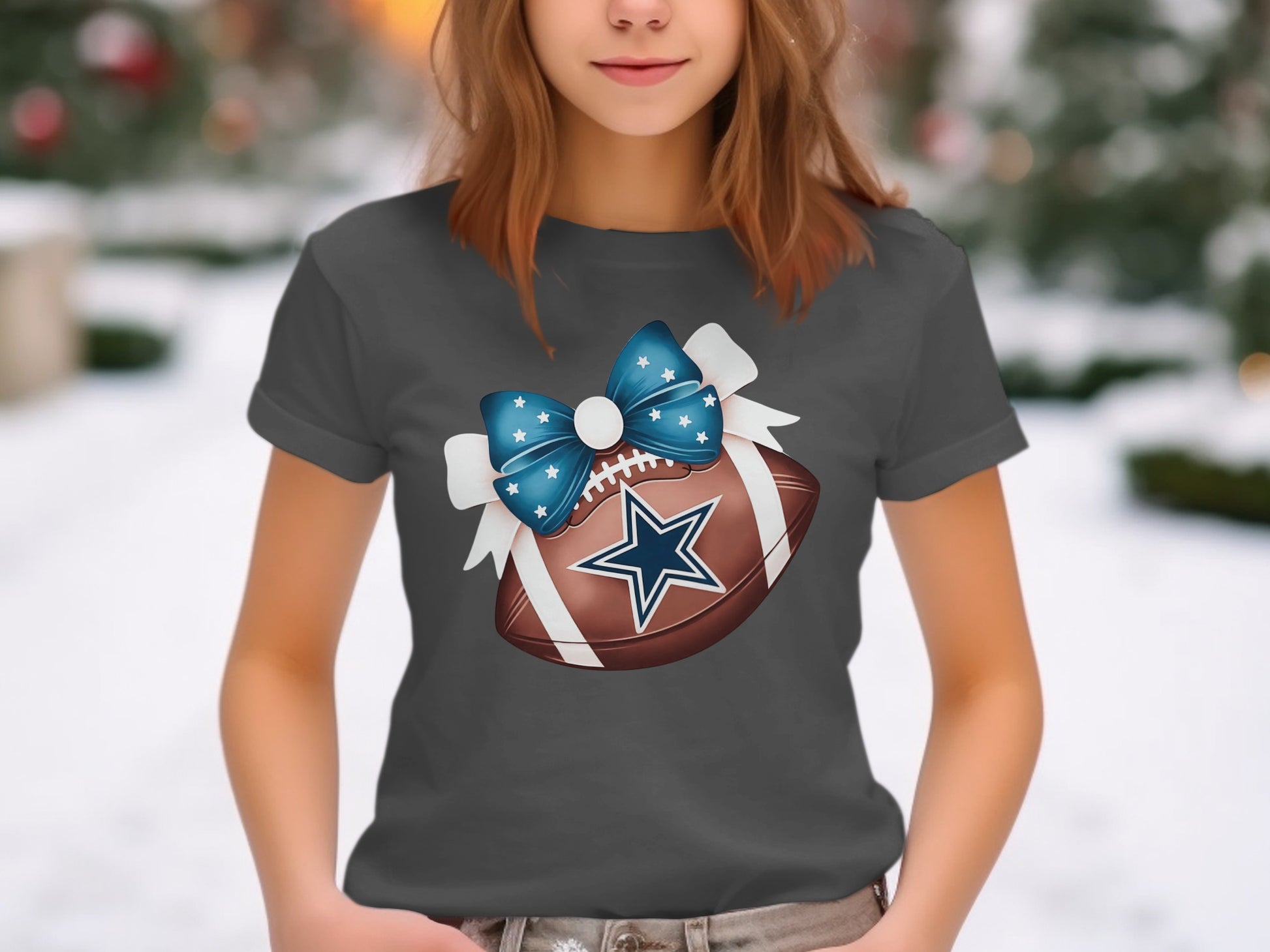 Cute Football Design Graphic Women's T-Shirt product
