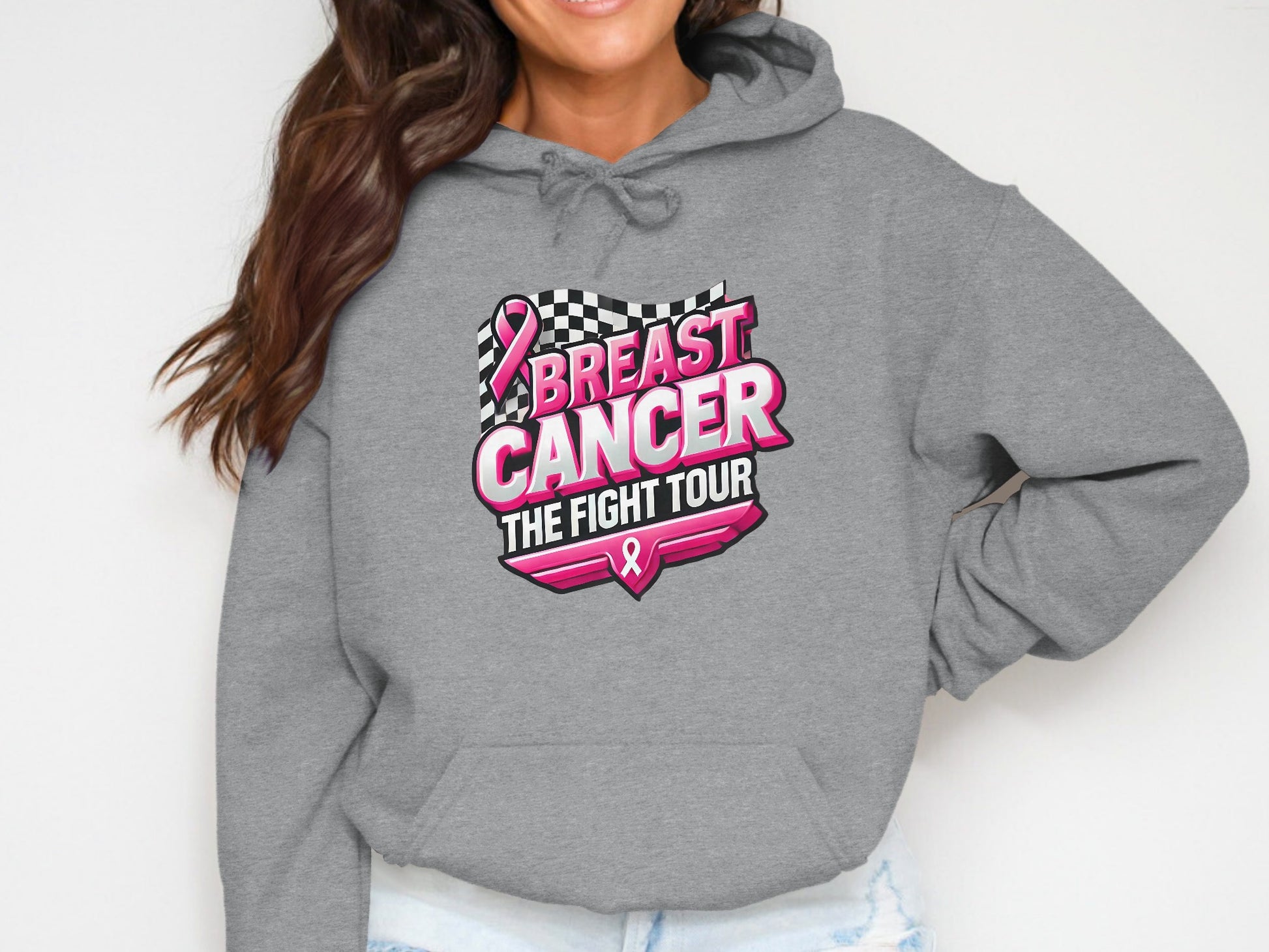 Breast Cancer The Fight Tour Graphic Hoodie Product