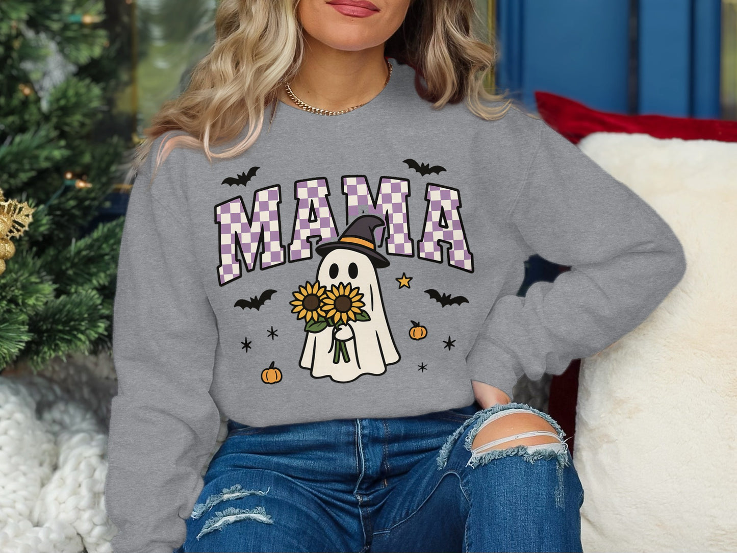 Cute Halloween MAMA Ghost Sweatshirt product type