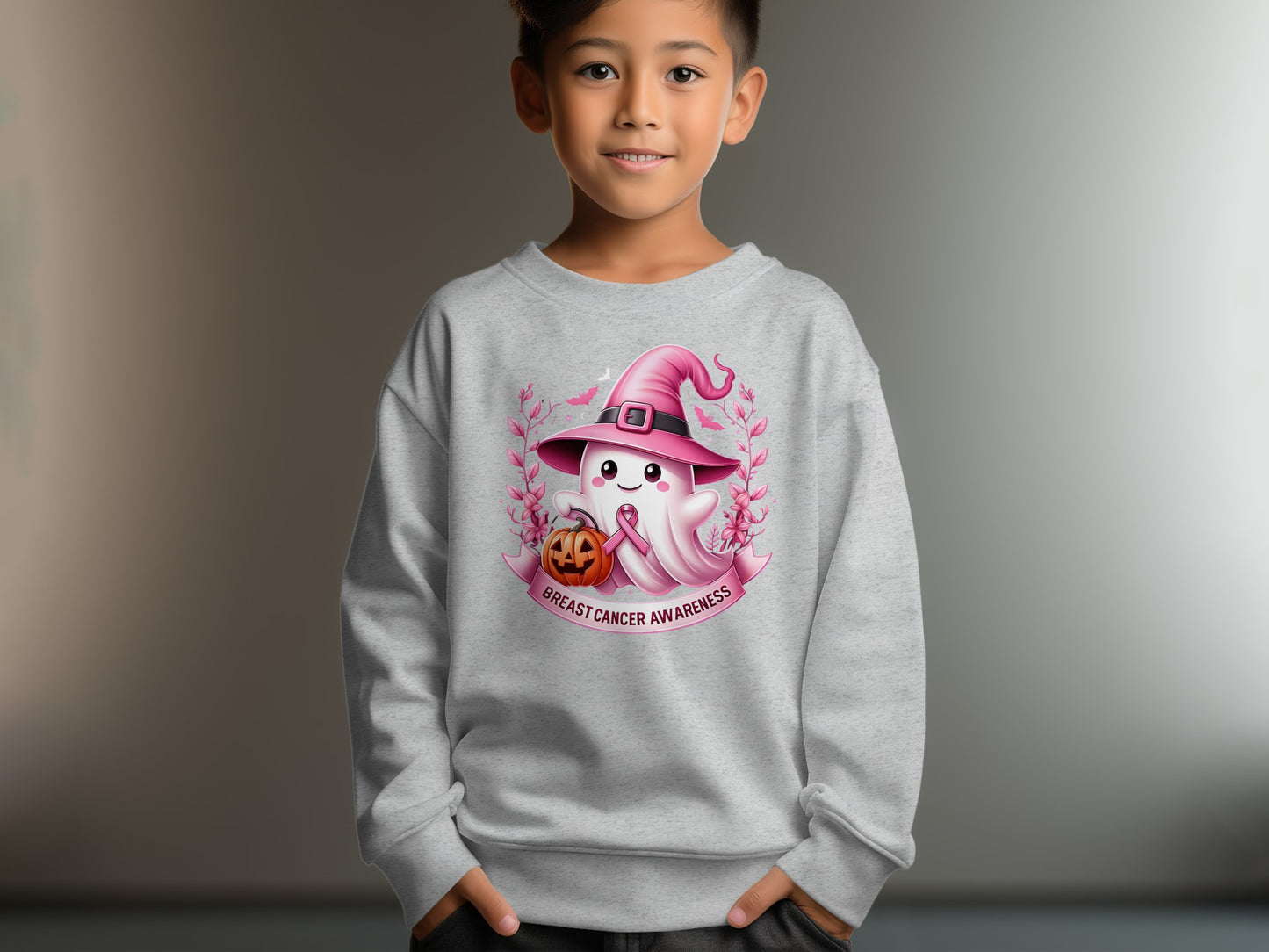 Breast Cancer Awareness Ghost Graphic Sweatshirt product