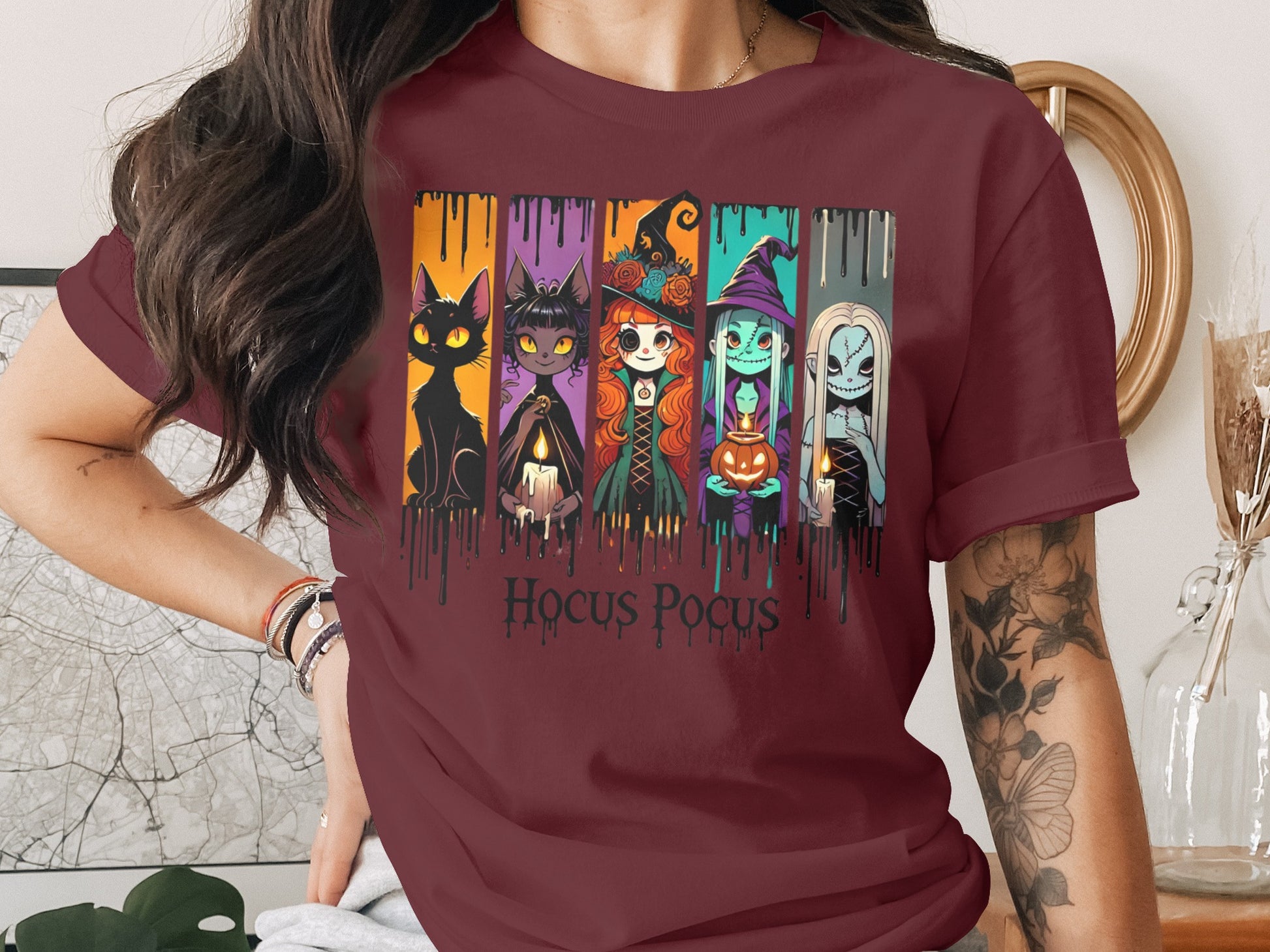 Colorful Hocus Pocus Characters Graphic Tee product