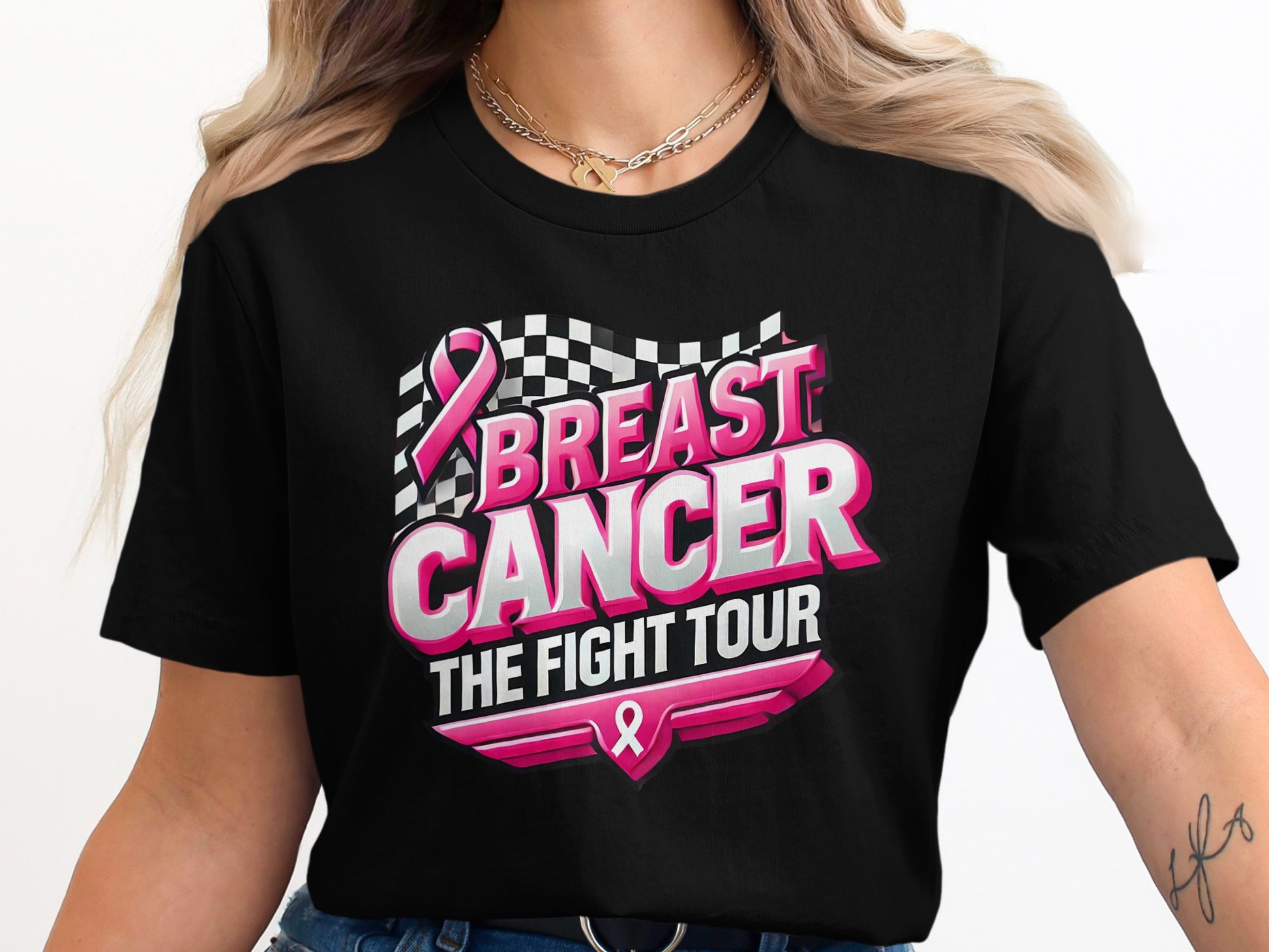 Breast Cancer The Fight Tour Graphic T-shirt product