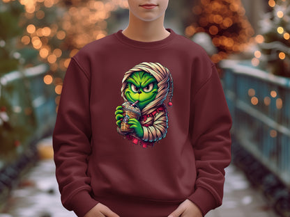 Grinch Holding Cup Holiday Design Sweatshirt product
