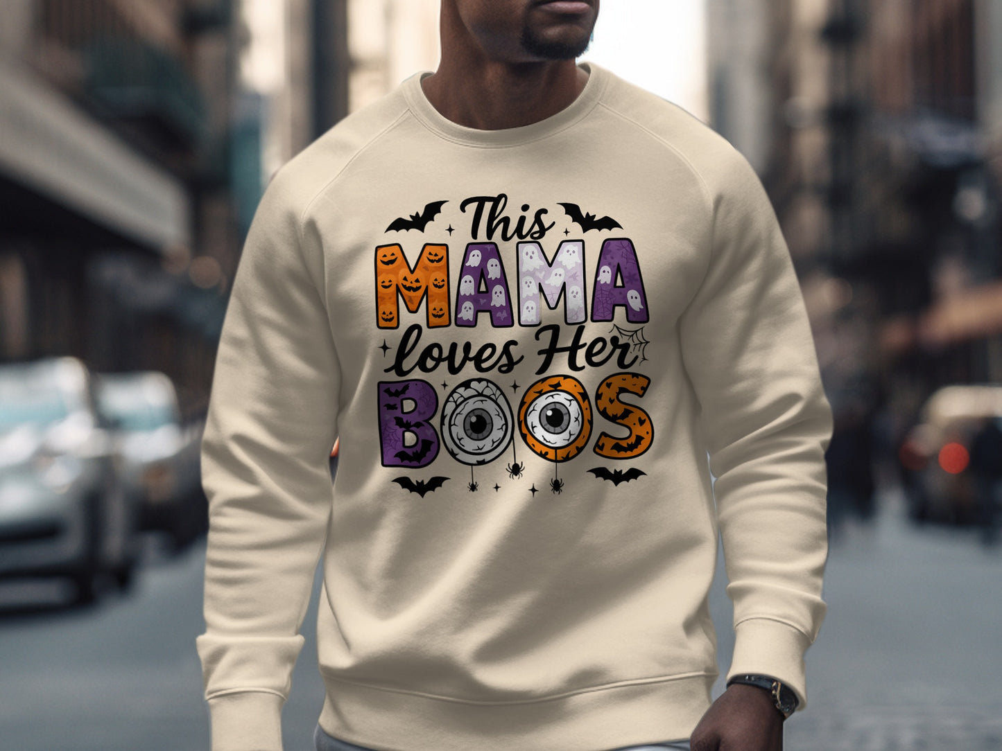 This Mama Loves Her Boos Halloween Sweatshirt product type