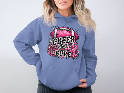 Cheer For The Cure Football Hoodie product