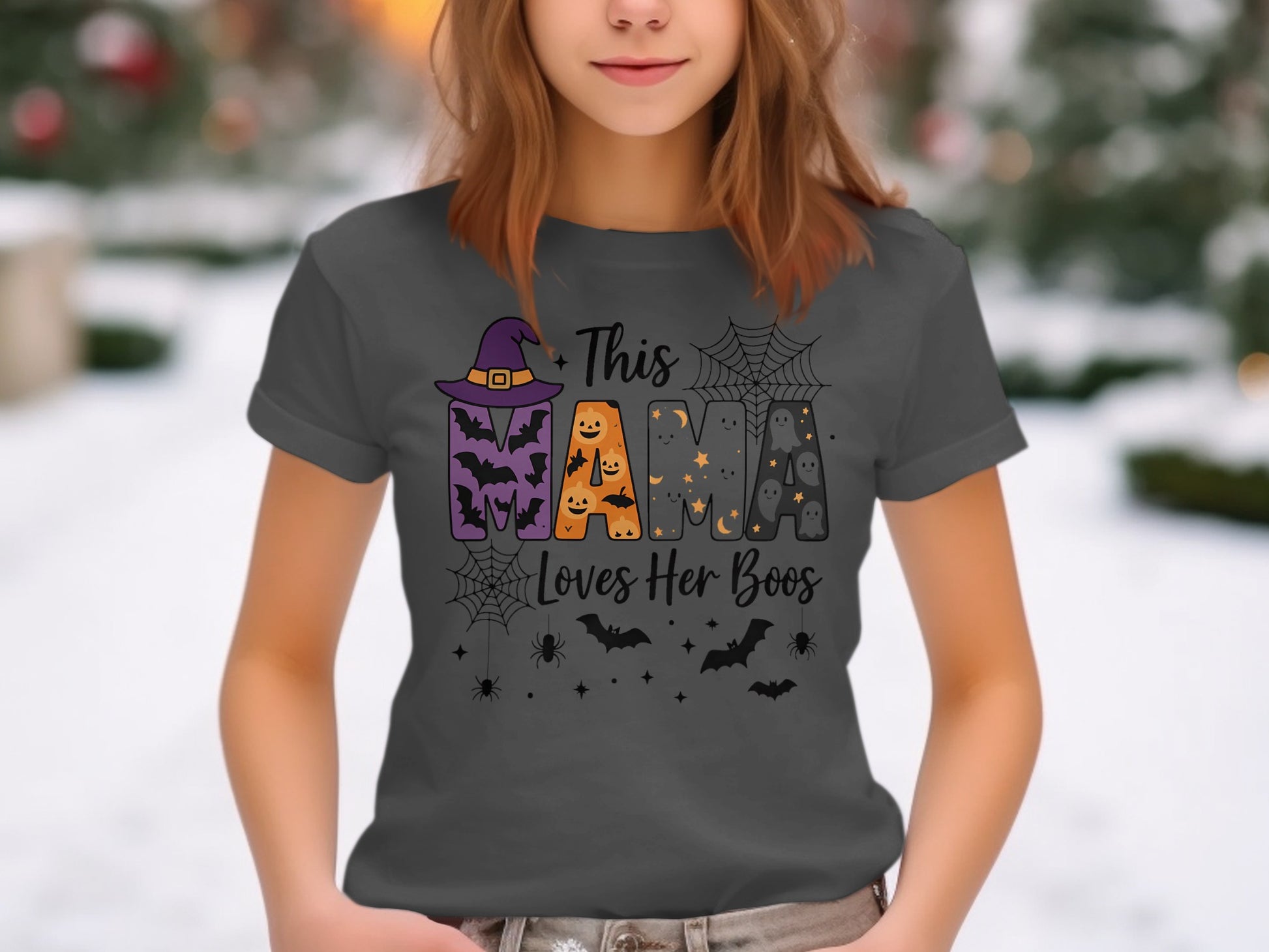 This Mama Loves Her Boos Halloween T-shirt product