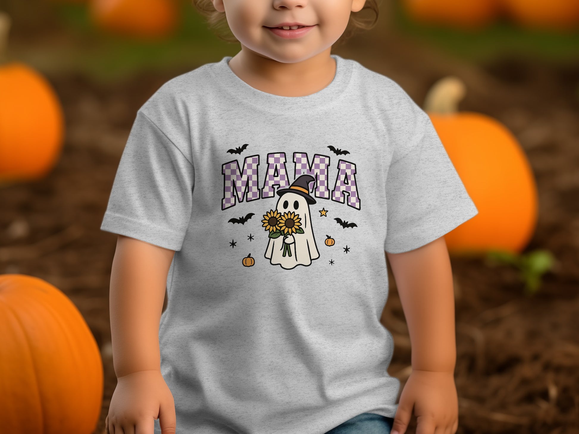 Mama Ghost and Sunflowers Kids T-Shirt product