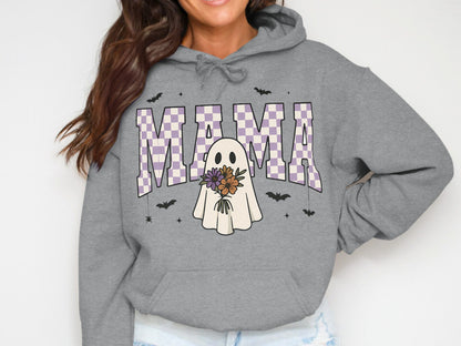 Cute Ghost Mama Graphic Printed Hooded Sweatshirt product
