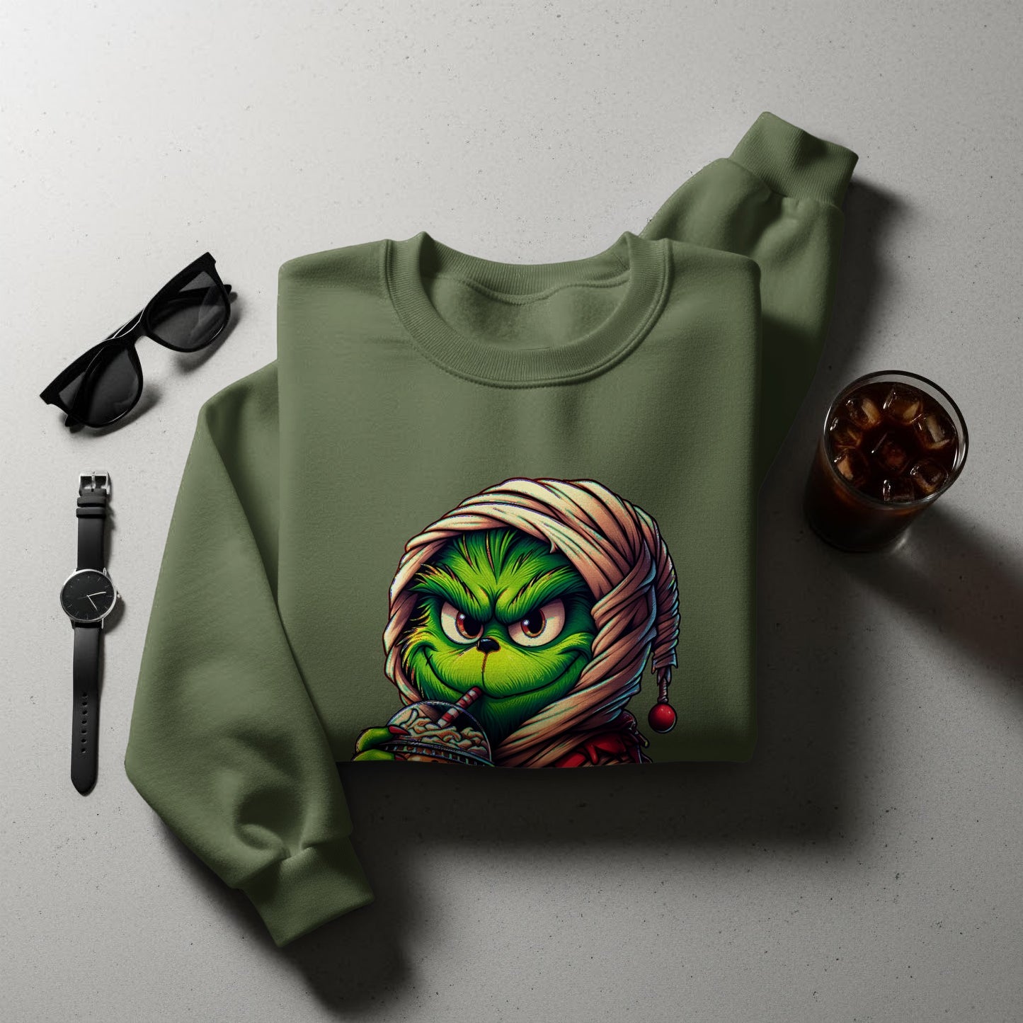 Grumpy Face Cartoon Character Sweatshirt product
