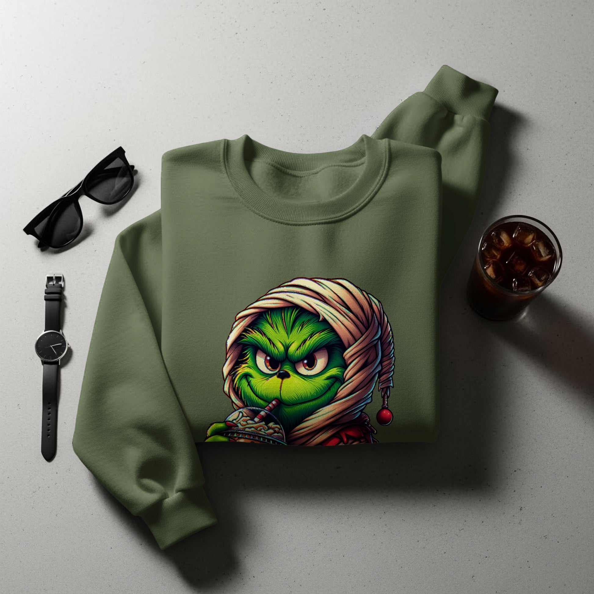 Grumpy Face Cartoon Character Sweatshirt product